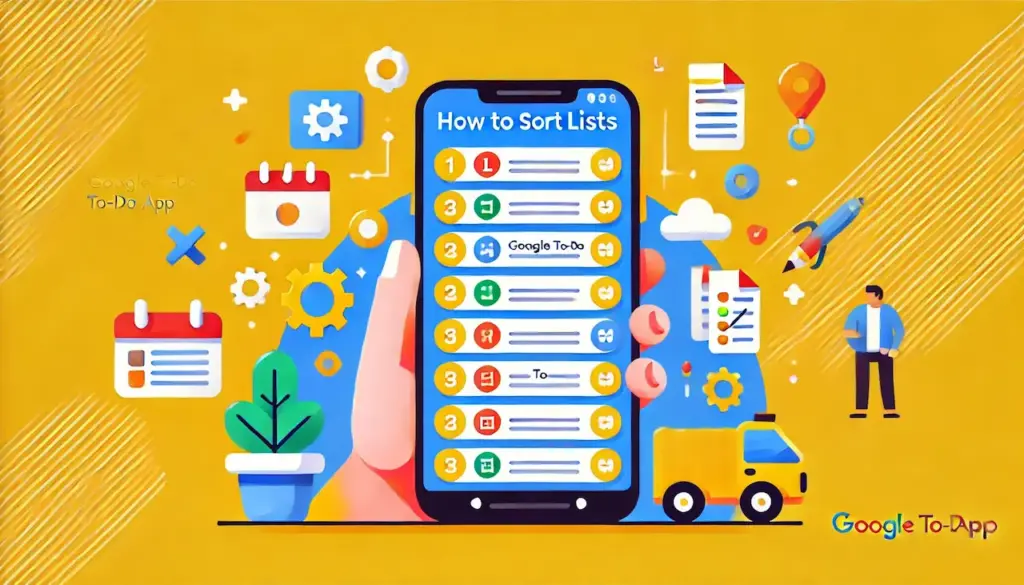 スマホアプリ「Google To DOリスト」のリストごと並べ替える方法