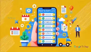 スマホアプリ「Google To DOリスト」のリストごと並べ替える方法