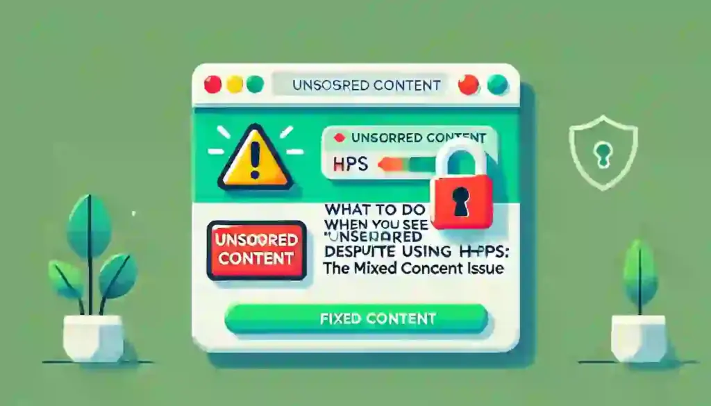 httpsにしたのに「保護されていないコンテンツ」と出るときの対処法｜原因はmixed-contentsかも