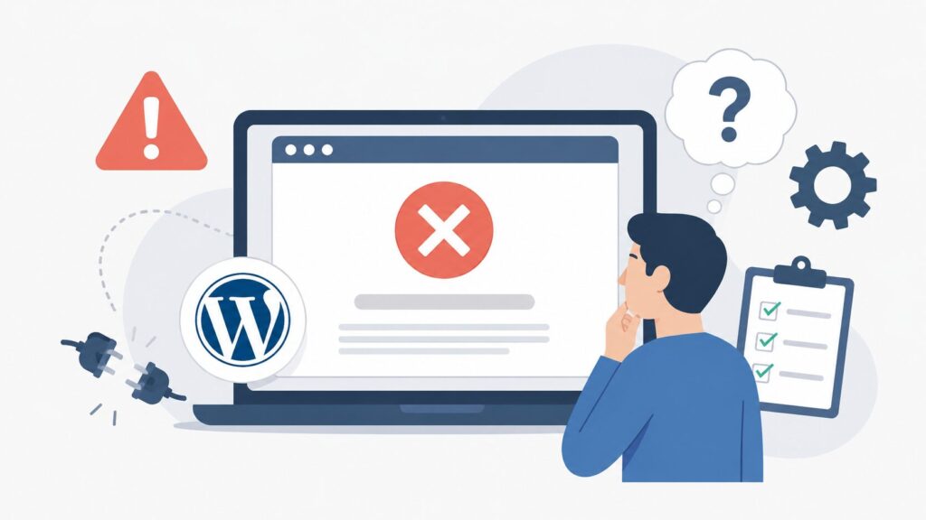 WordPressで「このサイトで重大なエラーが発生しました」と出た時の原因と確認手順