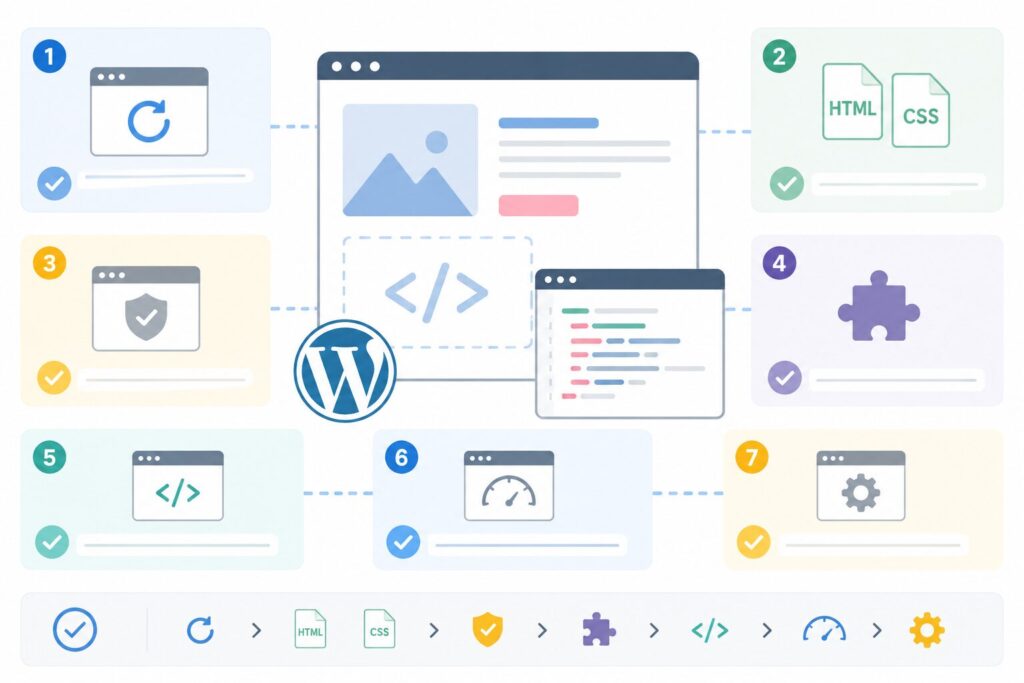 WordPressでHTMLを中央寄せする方法｜CSSが効かない・表示が崩れる時の確認ポイント