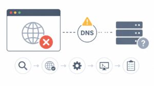 ホームページが開かない時のDNSエラーとは？よくある表示文言と確認手順