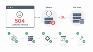504 Gateway Timeoutとは？サイトが表示されない時の原因と確認手順