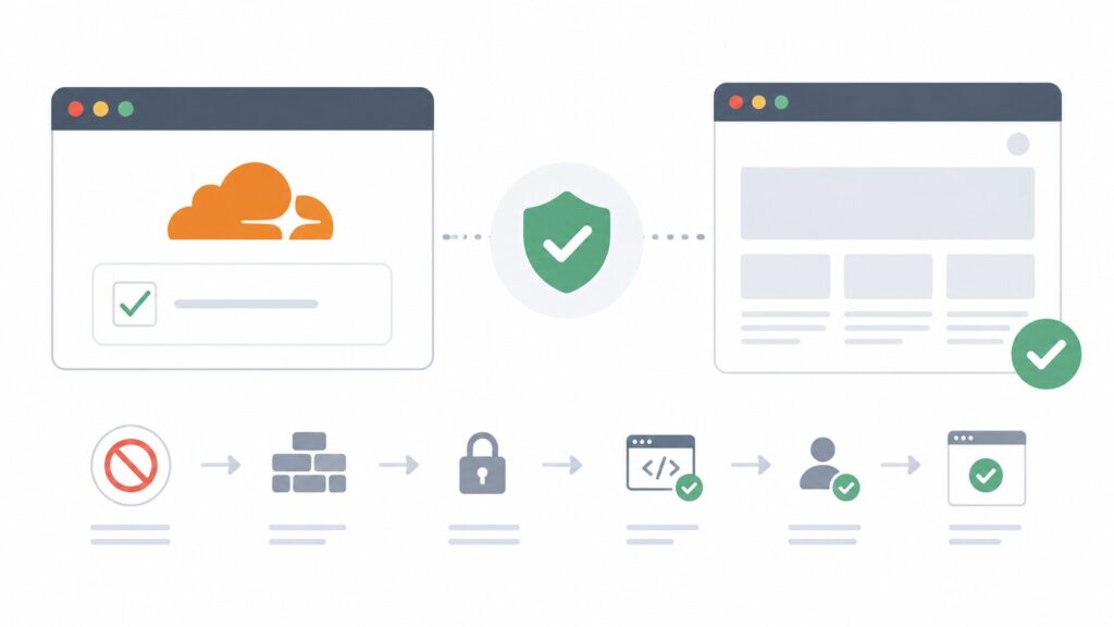 Cloudflareの「challenges.cloudflare.comのブロックを解除してください」とは?