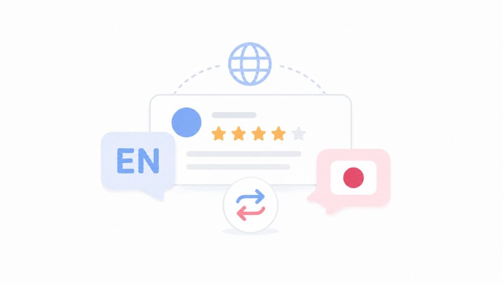 Google口コミが英語になる原因と日本語で見る方法