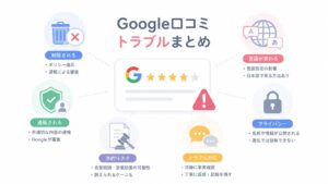 Google口コミトラブルまとめ｜反映されない・削除できない・匿名・返信できない時の確認手順